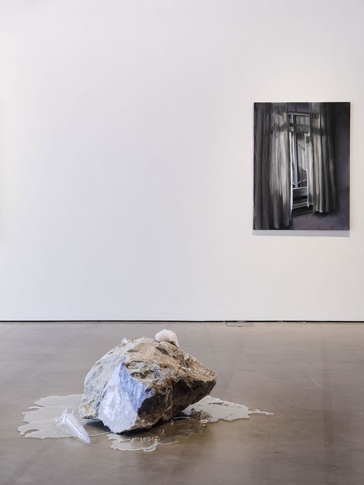 Sara Ekholm Eriksson och Simon Wadsted, installationsvy Bonniers Konsthall, Stockholm.