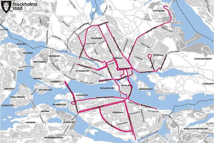 Cykelstråk innerstaden
