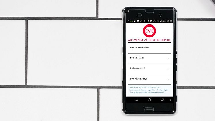 GVK Kvalitetsapp kvalitetssäkrar badrum