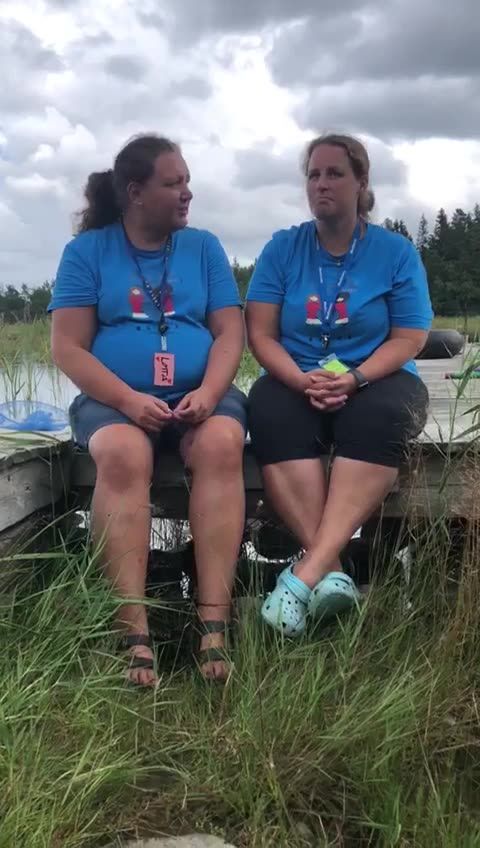 På läger med Diabetesmammorna Lotta Carlberg och Helena Westlin
