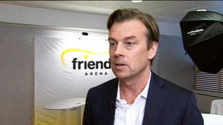 Intervju med Michael Wolf och Sara Damber om Friends Arena