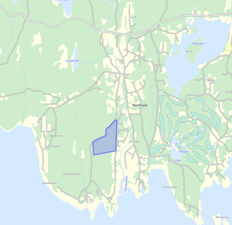 Norrmjöle preliminärt planområde.png
