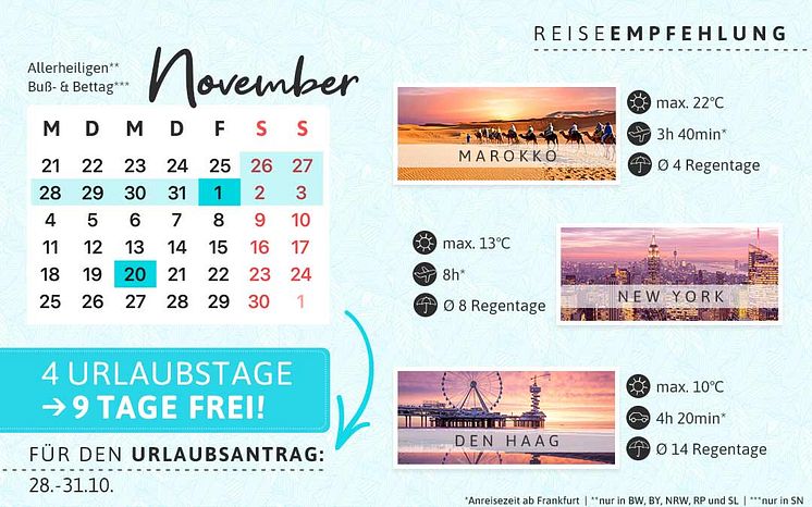 Brückentage November 2024