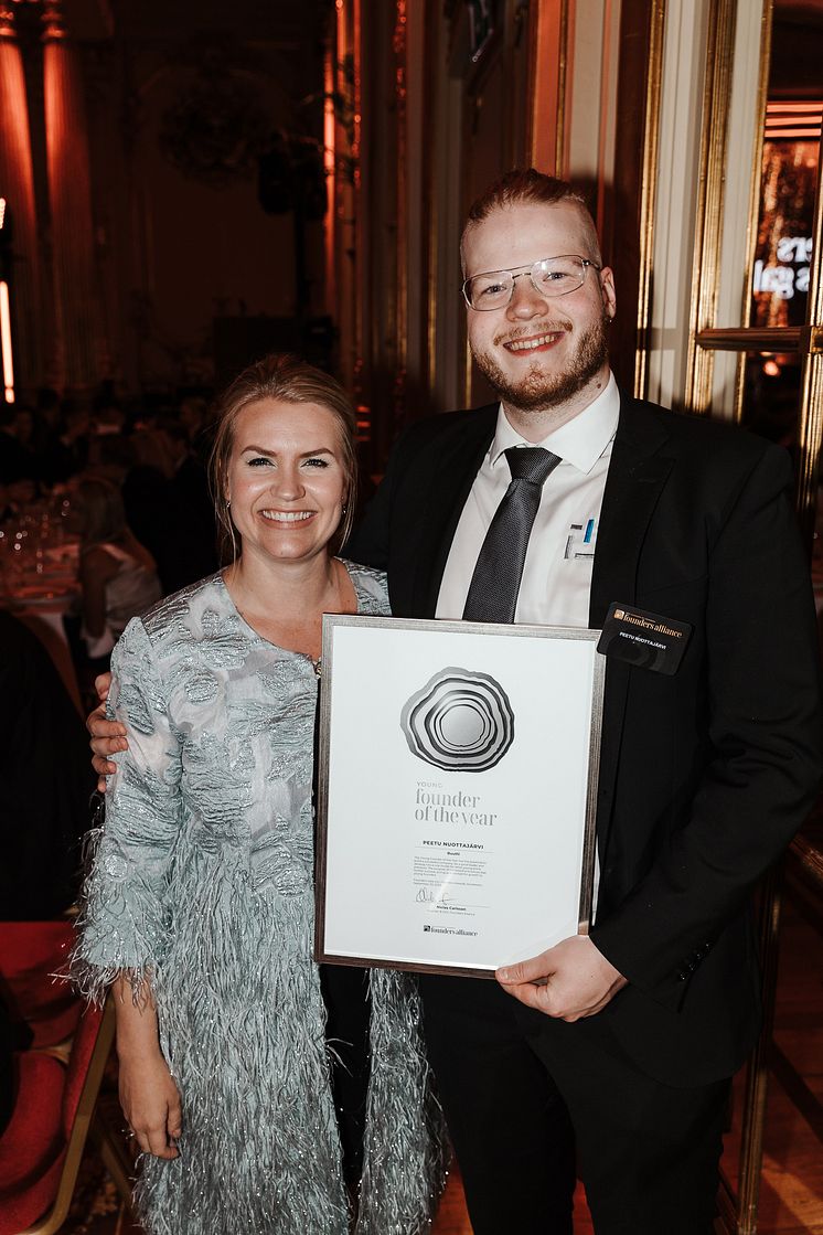 Founders Alliance Peetu Nuottajärvi Wins Silver Young Founder of the Year 2