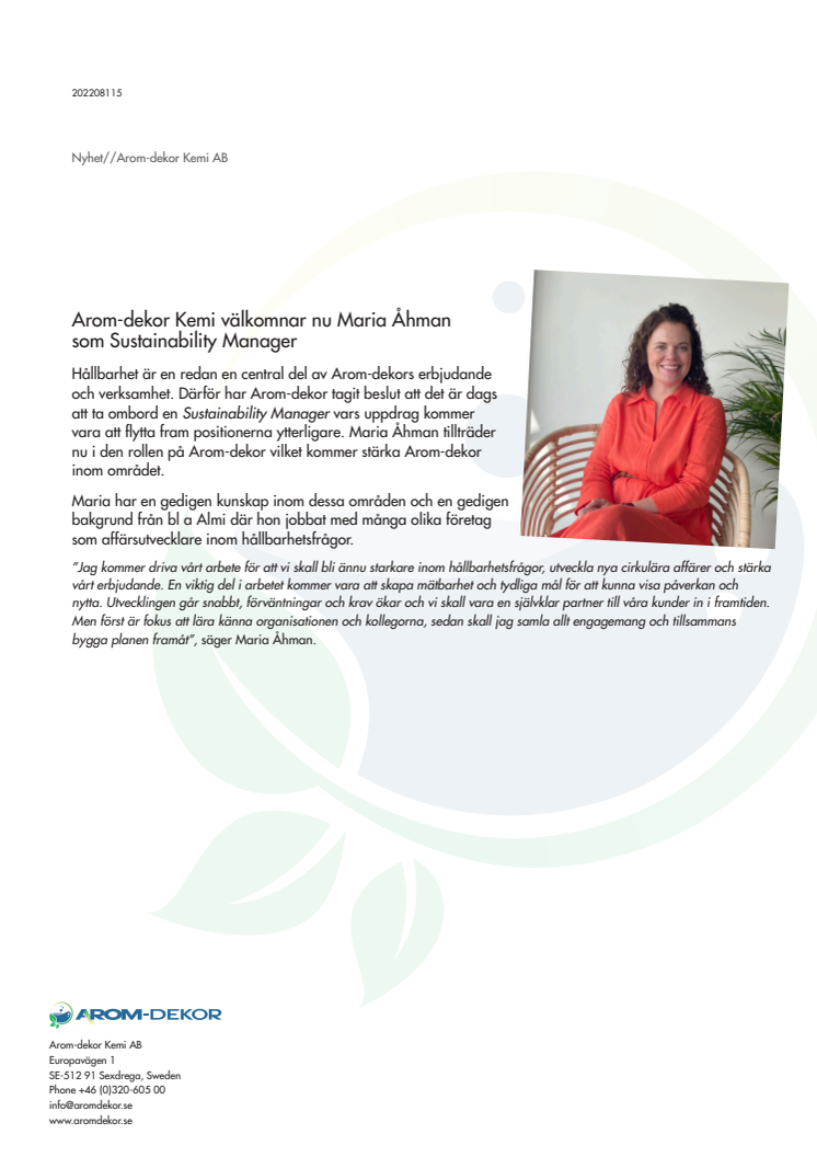 Välkommen Maria Åham_Sustainability Manager_20220817.pdf