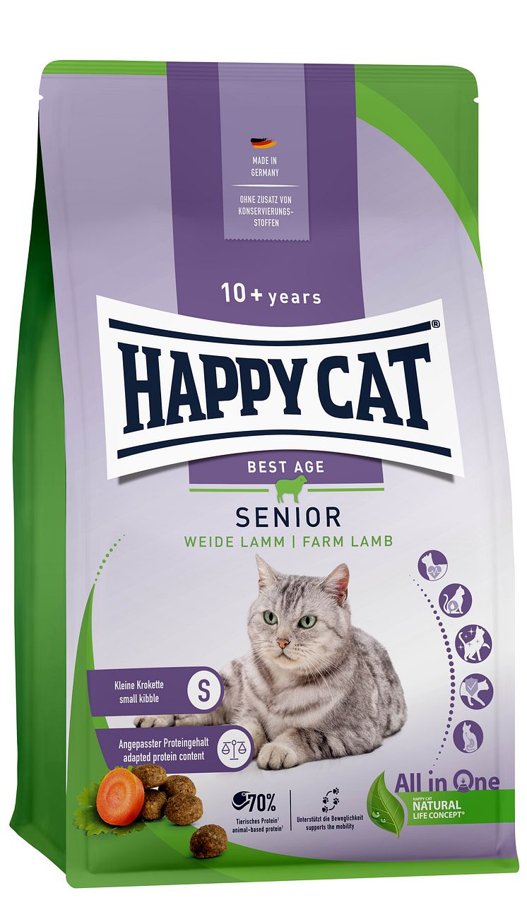 Happy Cat SeniorWeideLamm