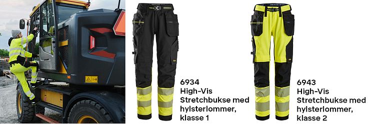 High-Vis bukser med segmenterte reflekser