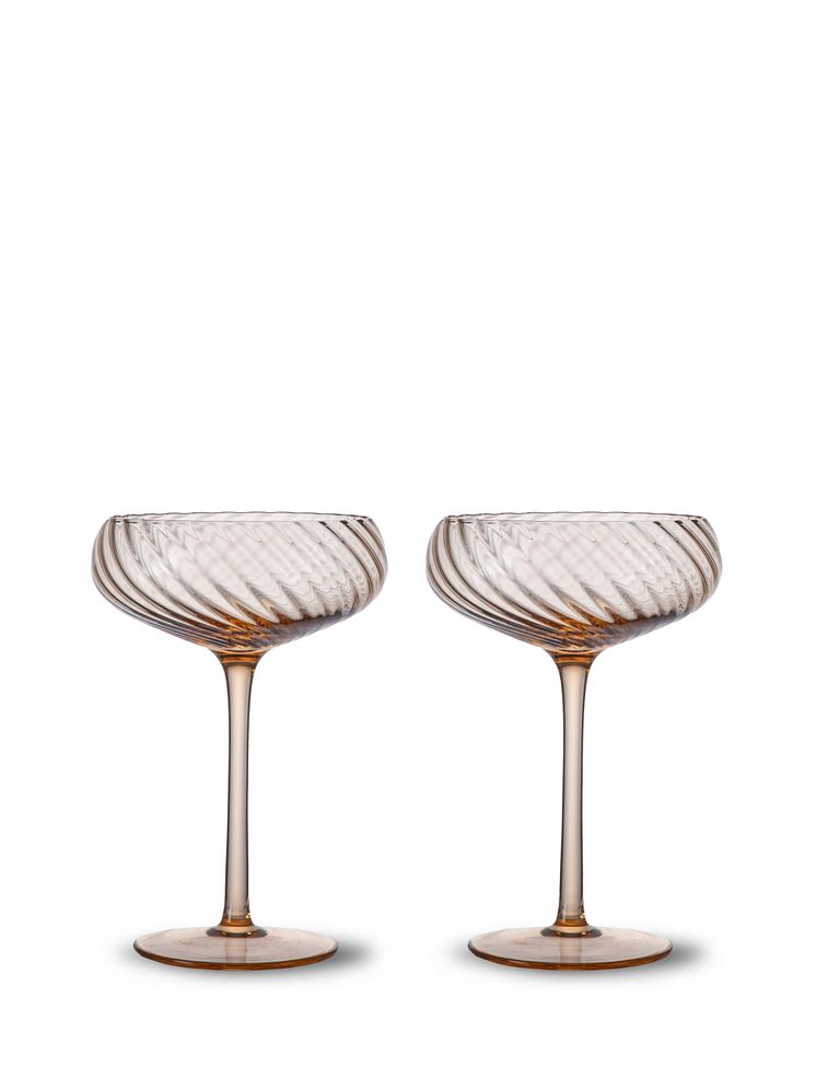 BYON AW24 - Champagne saucer Opacity peach