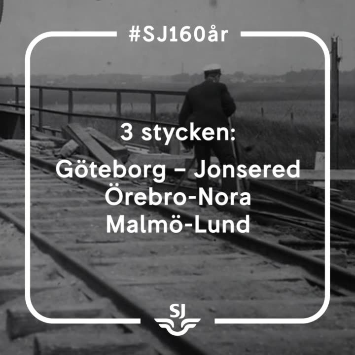 SJ firar 160 år - Tåglinjer