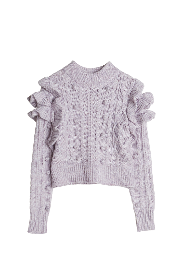 Allison knitted sweater - orchid petal