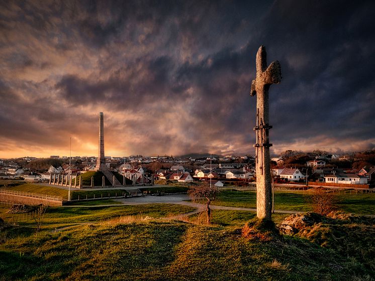 Haraldshaugen - Norway's National Monument and Krosshaugen in Haugesund Photo - Jone Torkelsen