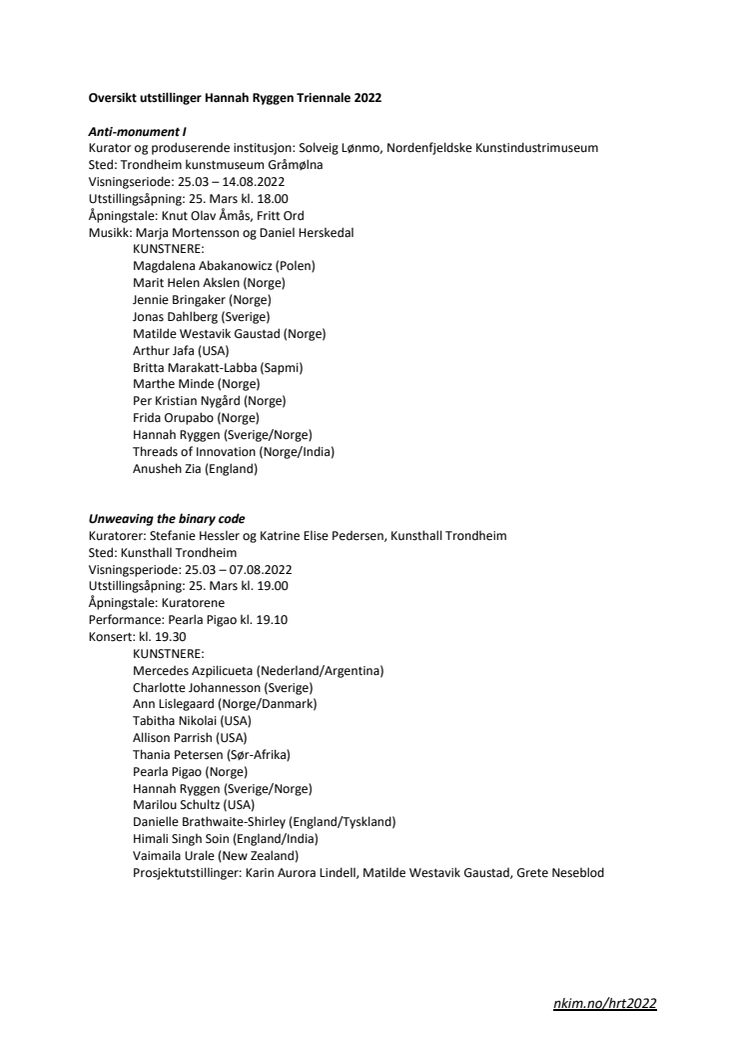 Oversikt utstillinger Hannah Ryggen Triennale 2022.pdf