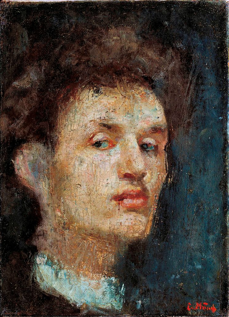 Edvard Munch: Selvportrett, 1886, Nasjonalmuseet, Oslo © Munch-museet / Munch-Ellingsen Group / BONO, Oslo 2013