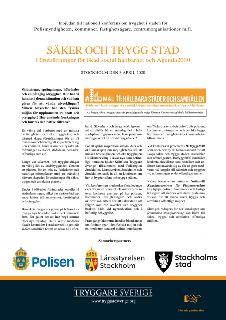 Program Säker och trygg stad