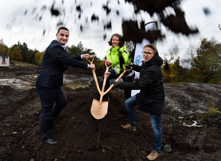 Första spadtaget Kryddhyllan Gårdsten, Egnahemsbolaget