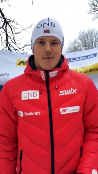 Vetle er klar for morgendagens renn! 