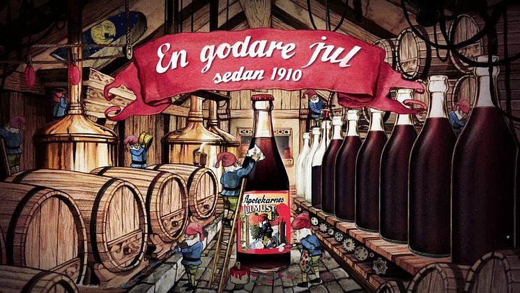 Svenskarnas julfavorit nu på tv Apotekarnes Julmust firar jul