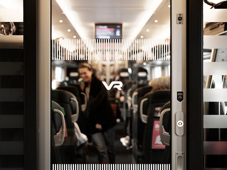 Ombord på ett snabbtåg från VR