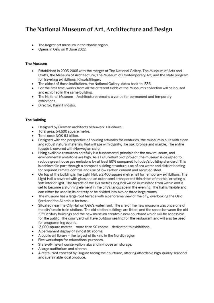 Facts about the National Museum of Norway.pdf