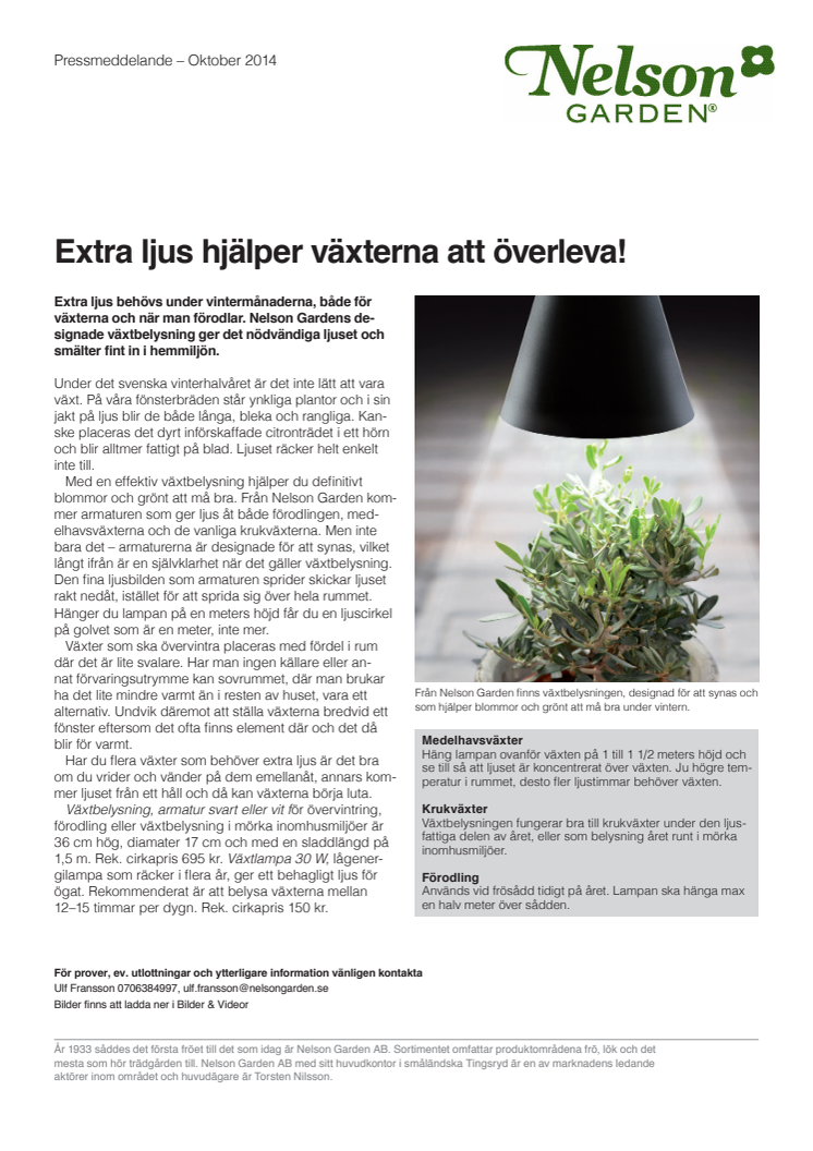 Extra ljus hjälper växterna att överleva!