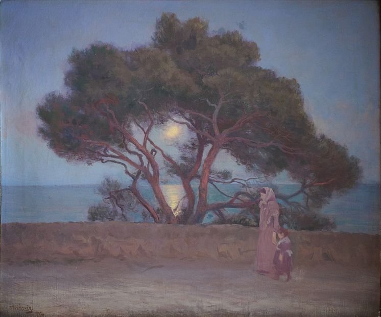 Christian Skredsvig, Aften i St. Jean, 1892. Privat ägo. 