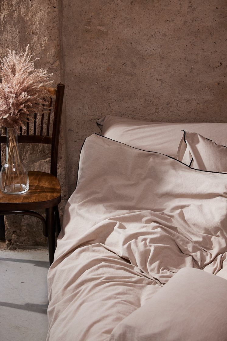 917751-25 Chambray bedset linen beige