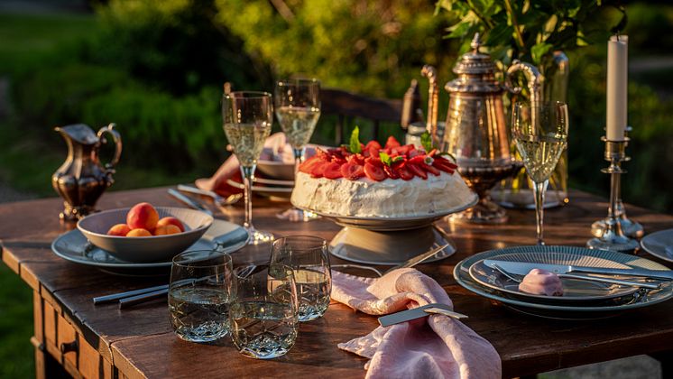 Fyrklövern Nordic Dawn Bark och Dagg, Crown glas gröna - sommarinspiration