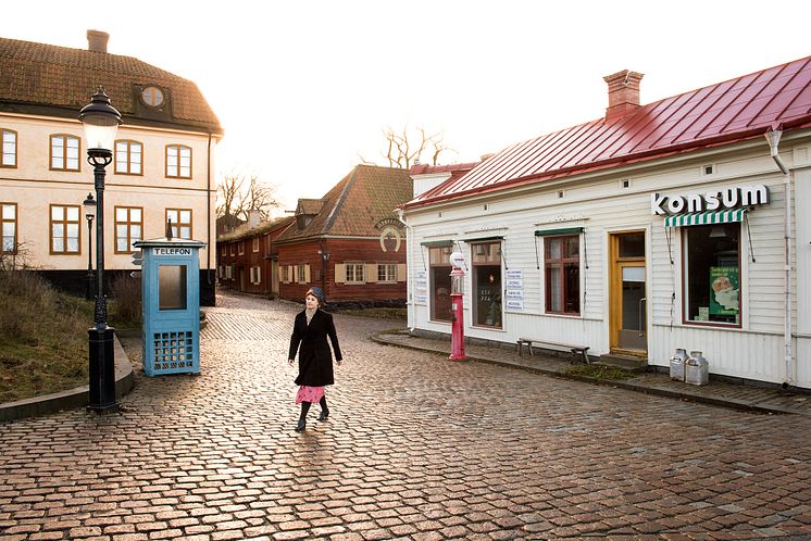 I Järnhandlarens hus på Skansen inryms både bostad och butik.