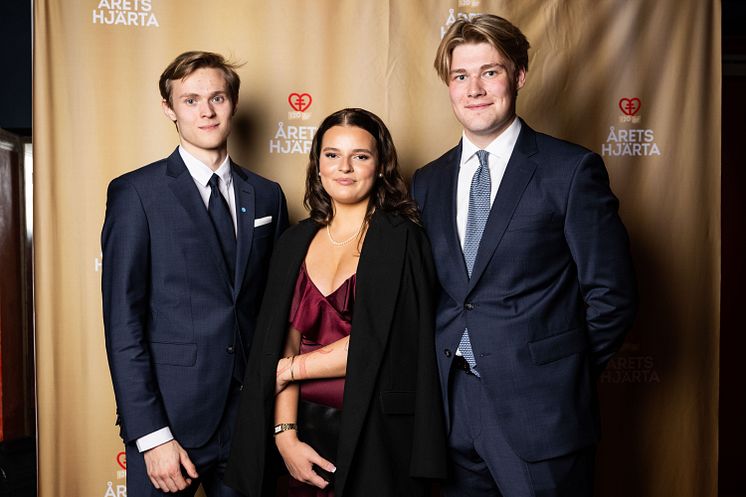 Madeleine Winsa, Axel Brusén och Andreas Backman