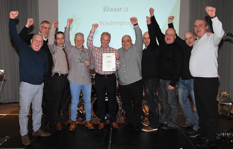 Washington depot team celebrates winning depot of year