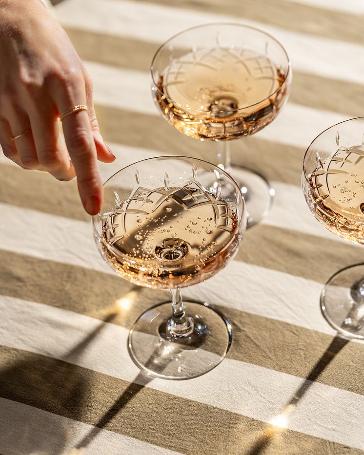 Fyrklövern Crown champagneglas ne-glasses-CRO-01