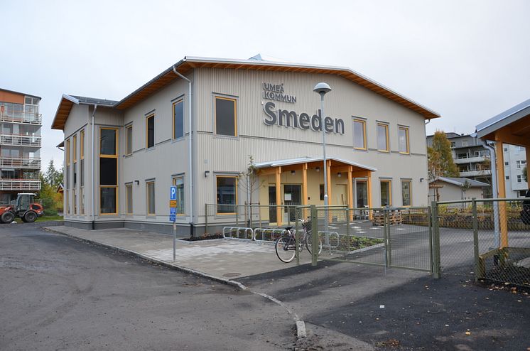 Nya förskolan Smeden, väst på stan