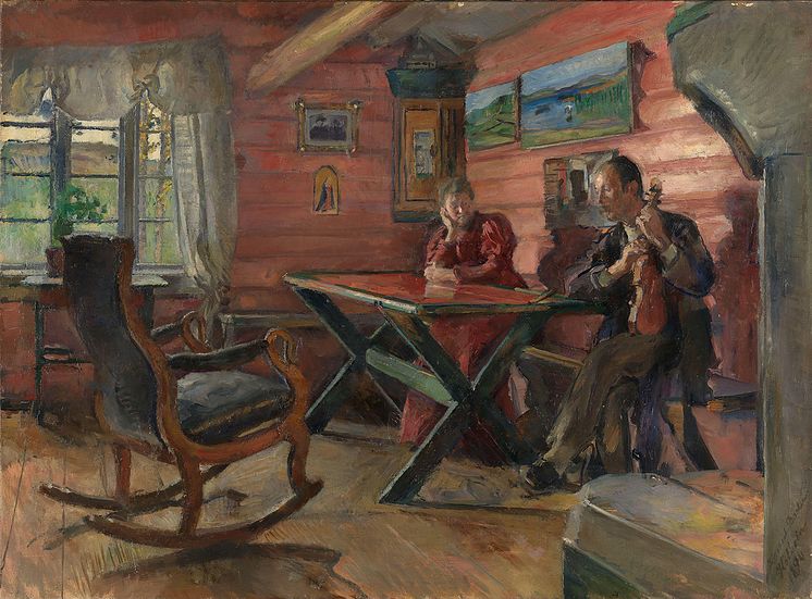 Harriet Backer, «Gamlestua på Kolbotn», 1896.