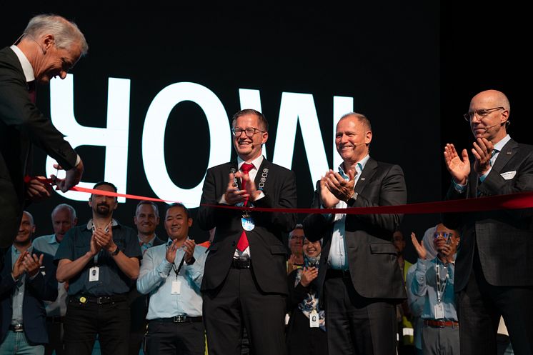 Morrow Cell factory Opening ceremony with prime minister Jonas Gahr Store
