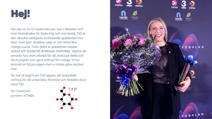 Presentation Elin Cederbrant och T1D-appen