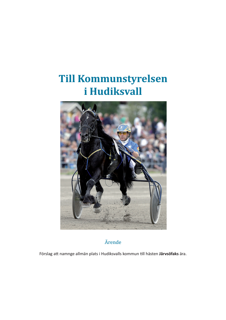 Förslag till Hudiksvalls kommun