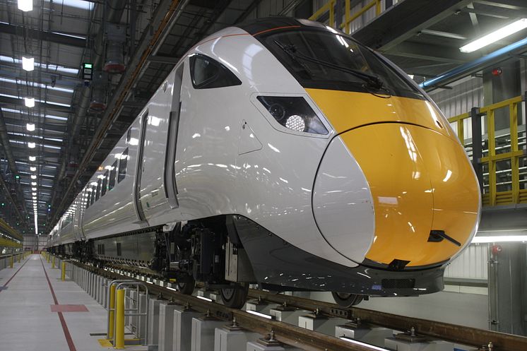 Intercity train at Doncaster depot