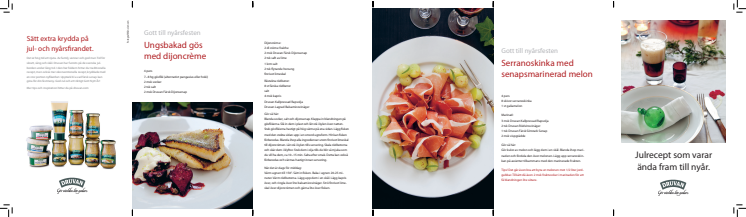 Receptfolder med senap till julen