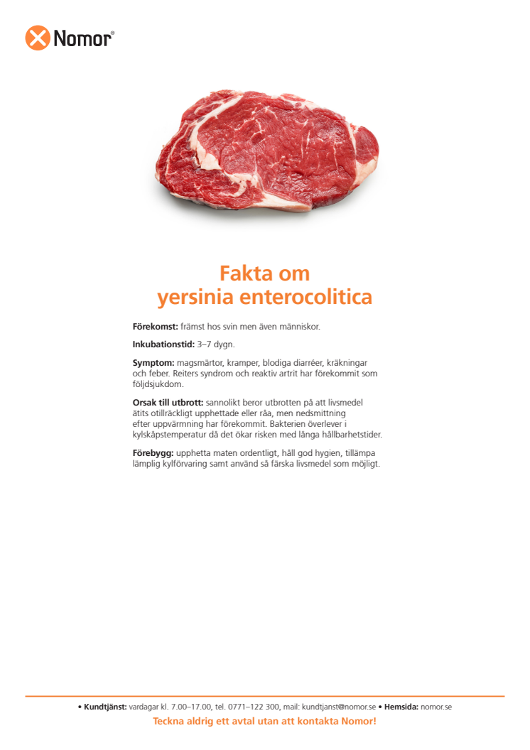 Fakta om yersinia enterocolitica
