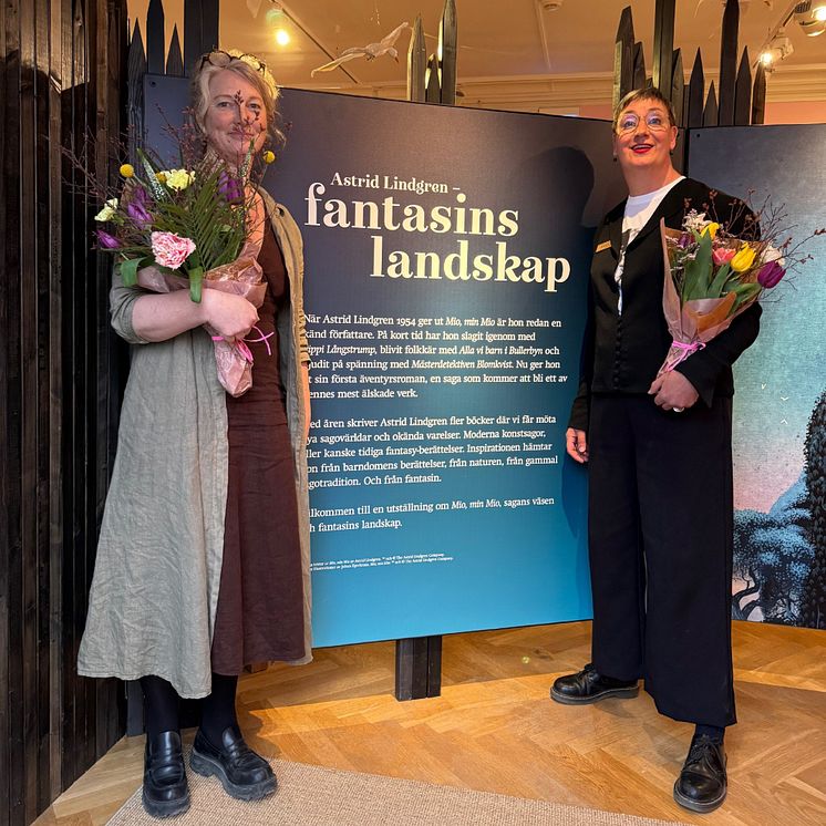 Karin Eliasson och Anneli Karlsson vid invigningen