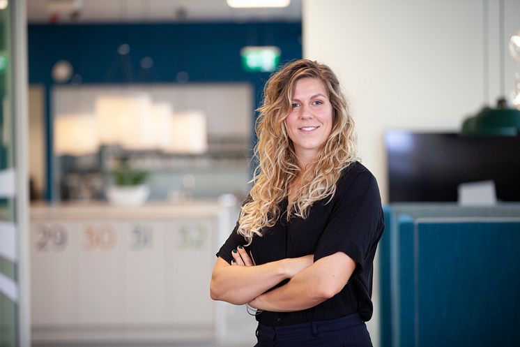 Erika Hanses, (föräldraledig) chef för kommunikationsavdelningen
