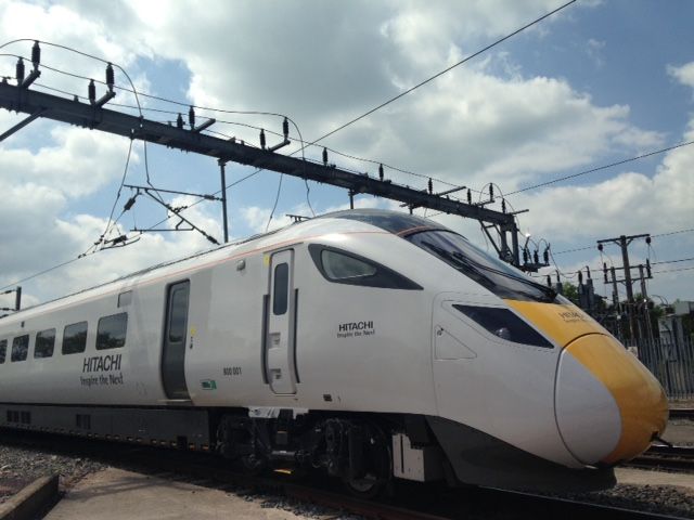 First pre-series Class 800 Hitachi InterCity Express Programme train undergoes dynamic testing 