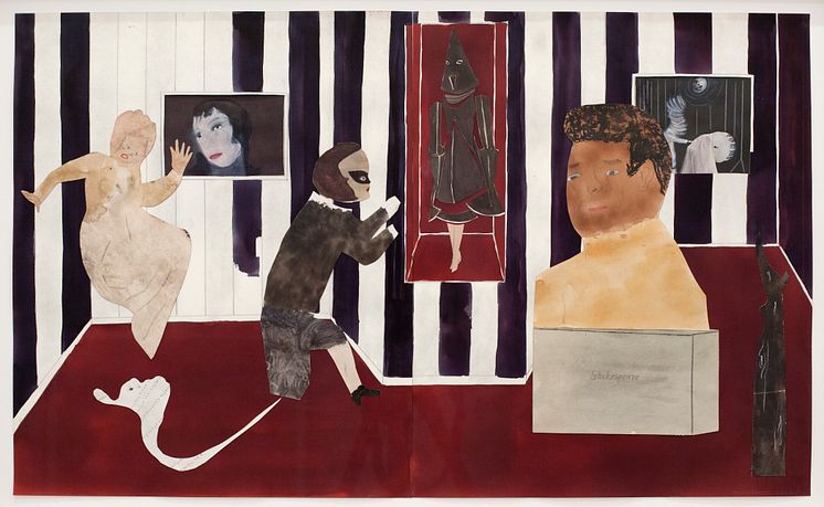 Jockum Nordström/Marcel Dzama, Who Would have Thought the Lazy Writer to Master over such a Beautiful City, 2011