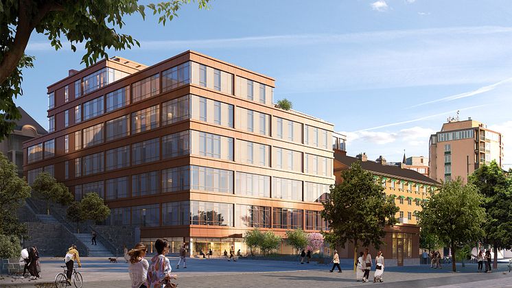 Visionsbild av Ersta sjukhus från Tengbom arkitekter