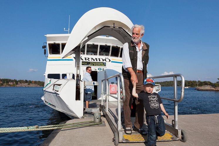 Avstigning från M/S Värmdö