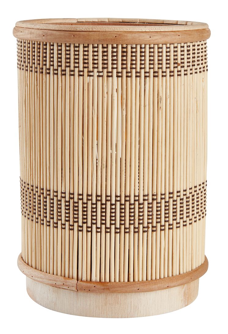 Batterielampe bambus MINGUS Ø13xH18cm m timer