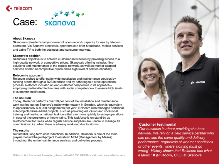 Customer case: Skanova