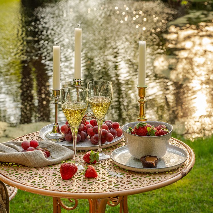 Fyrklövern Pepper, Crown vinglas gröna - sommarinspiration