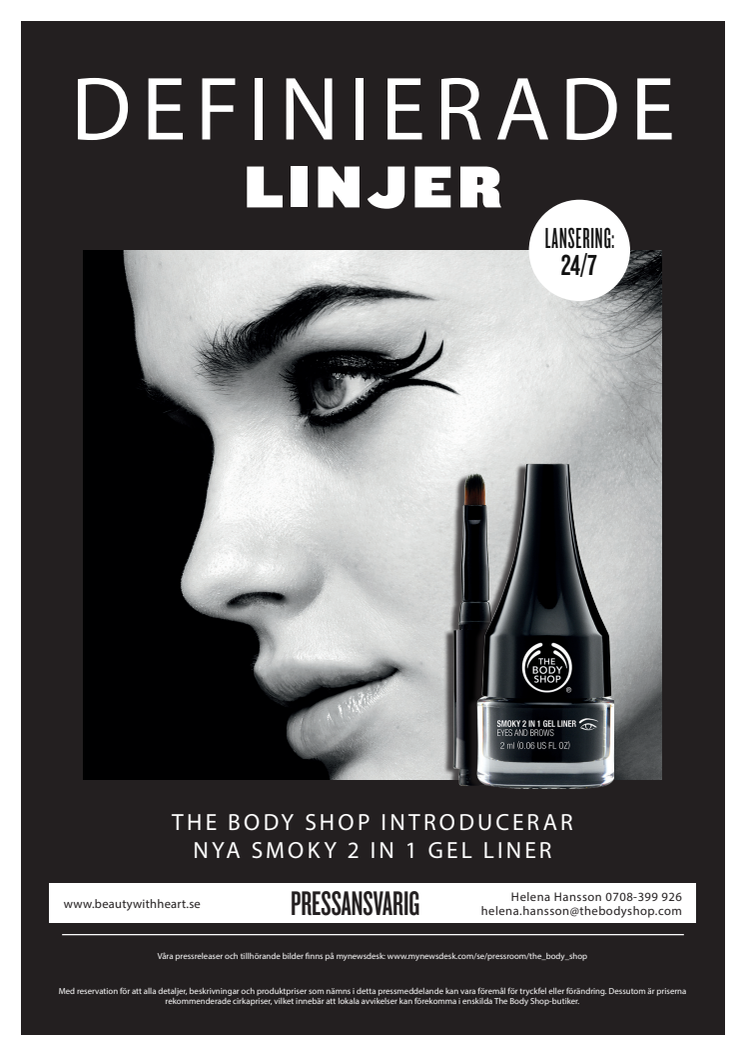 The Body Shop introducerar nya Smoky 2 in 1 Gel Liner