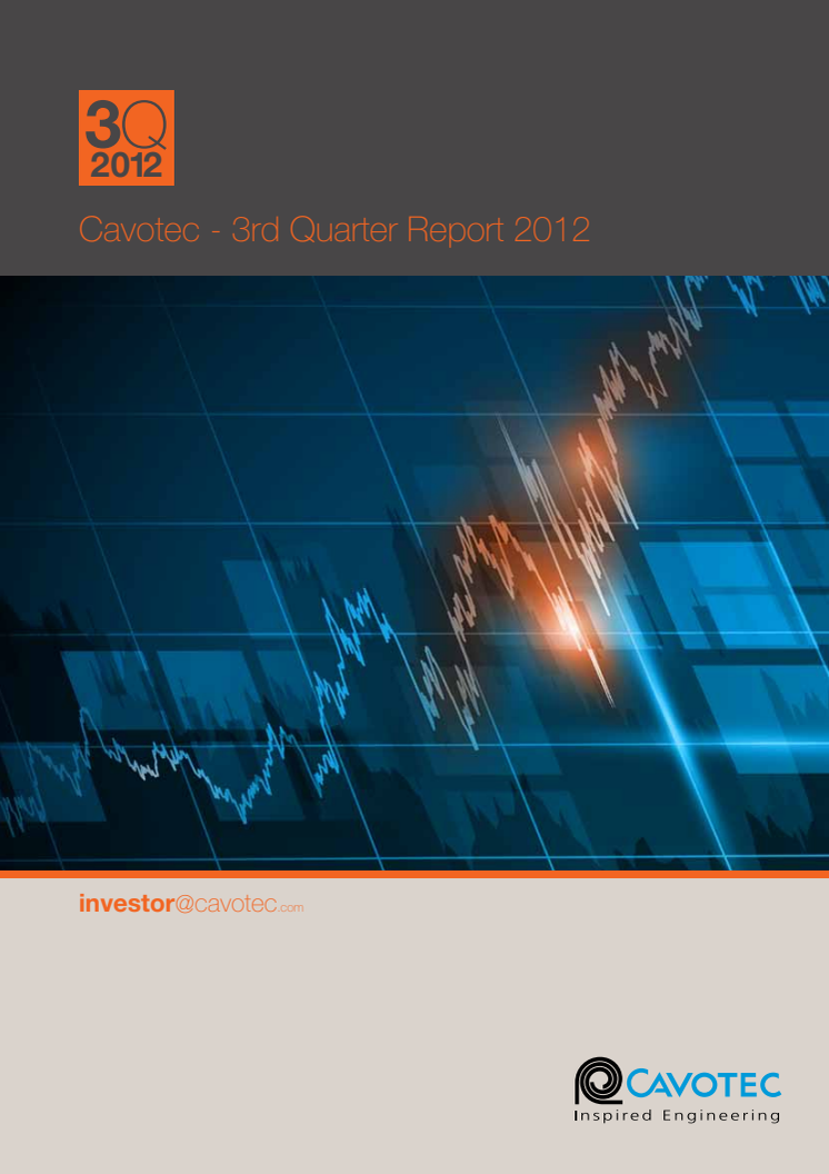Cavotec 3Q12 Report and background materials